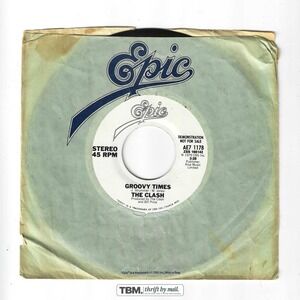 The Clash Groovy Times 7" Vinyl Single 45 RPM Black